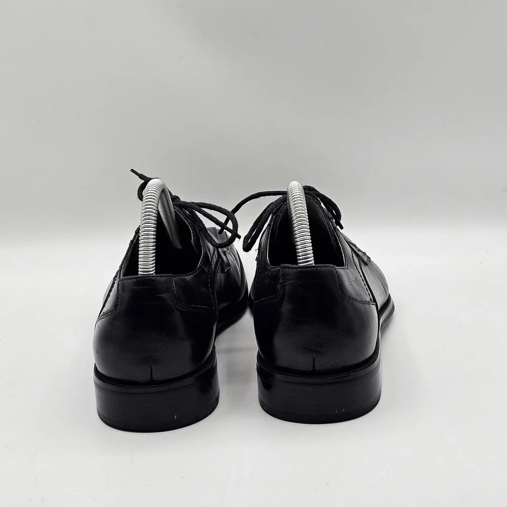 Stacy Adams Shoes Mens Size 7.5M Black Leather Dress Oxford‎ Square Toe Formal